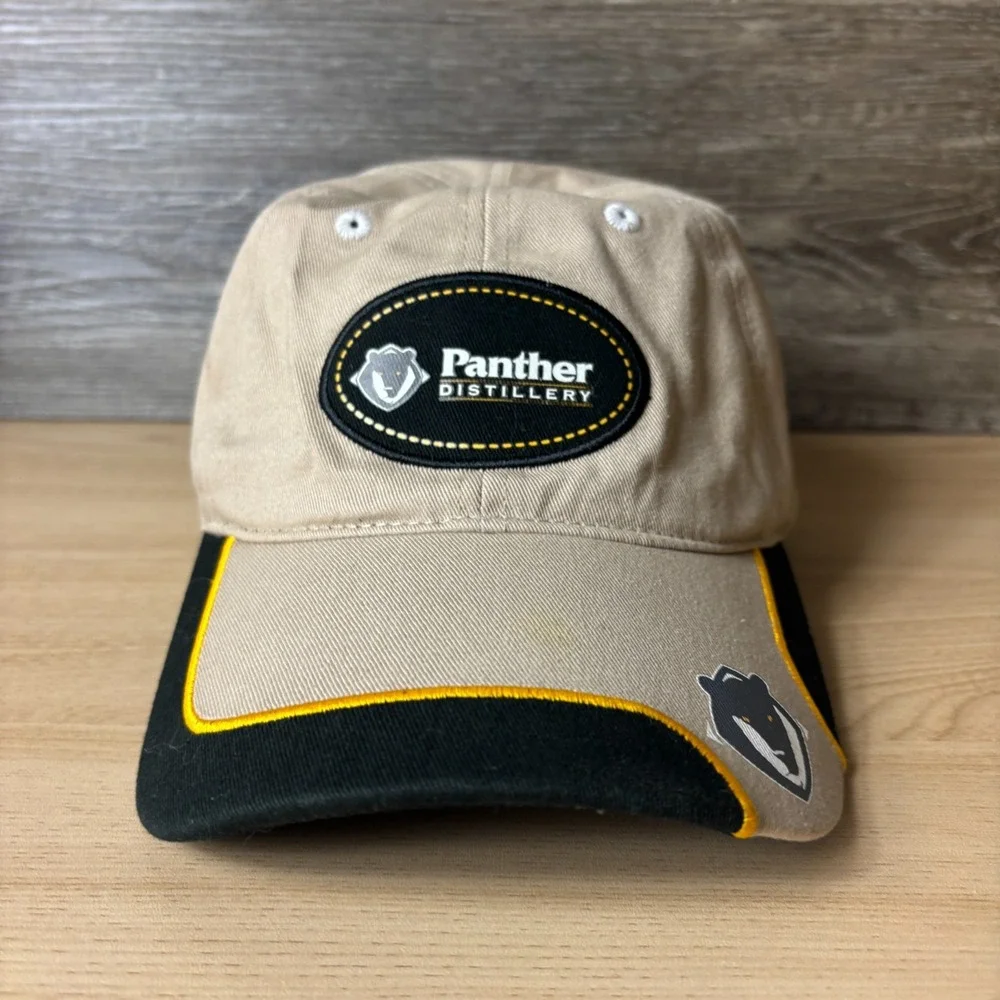 Panther Distillery Hat Cap Strap Back Brown Adjustable